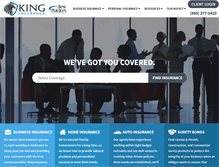 Tablet Screenshot of king-insurance.com